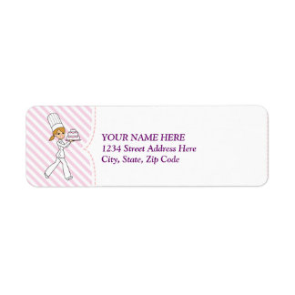 Baking Business Cake Biz Retourlabel Etiket