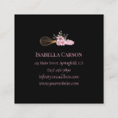 Baking Business Whisk Card Vierkante Visitekaartje (Achterkant)
