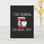 Baking Cards Baker Bakery Cook Pastry Chef Food Kaart (Gele Bloem)