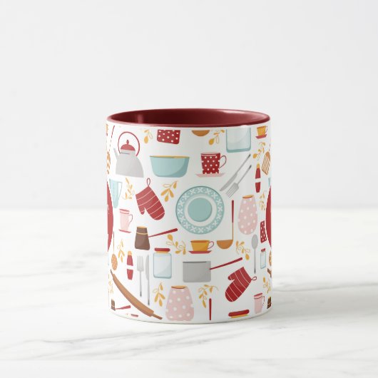 Baking Cheaper dan Therapy Funny Kitchen Red Mok (Midden)