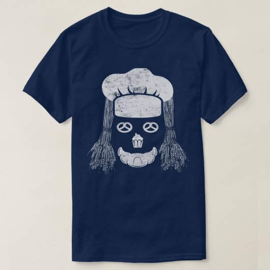 Baking Chef for Bread and Pastry Face Distre T-shirt (Design voorkant)