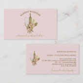 Baking chef-logo rustige floremade-voedingsmiddele visitekaartje (Voorkant / Achterkant)