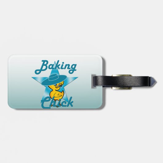 Baking Chick #7 Bagagelabel (Achterkant horizontaal)