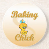 Baking Chick Zandsteen Onderzetter (Voorkant)