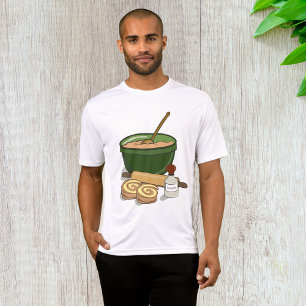 Baking Cinnamon Rolls Mannen Actief T-shirt