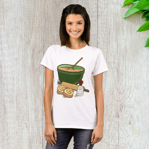 Baking Cinnamon Rolls Vrouwen T-shirt