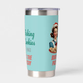 Baking Cookies and Burning the Patriarchy Geïsoleerde Drinkbeker (Links)