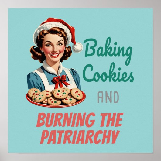 Baking Cookies and Burning the Patriarchy Poster (Voorkant)