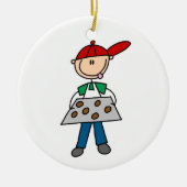 Baking Cookies op strak figuur Keramisch Ornament (Voorkant)