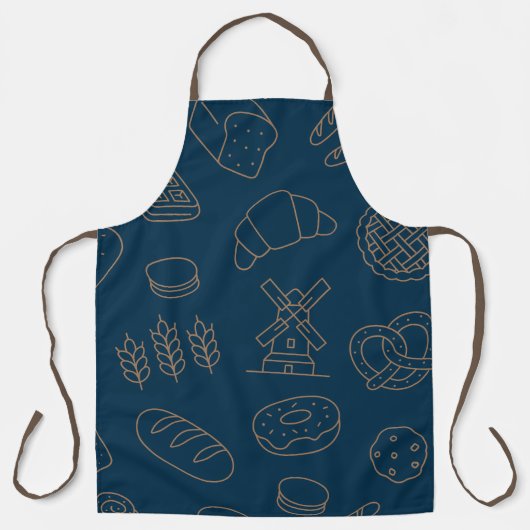 Baking & Cooking Bread Donuts Kitchen Dad Blue Schort (Voorkant)