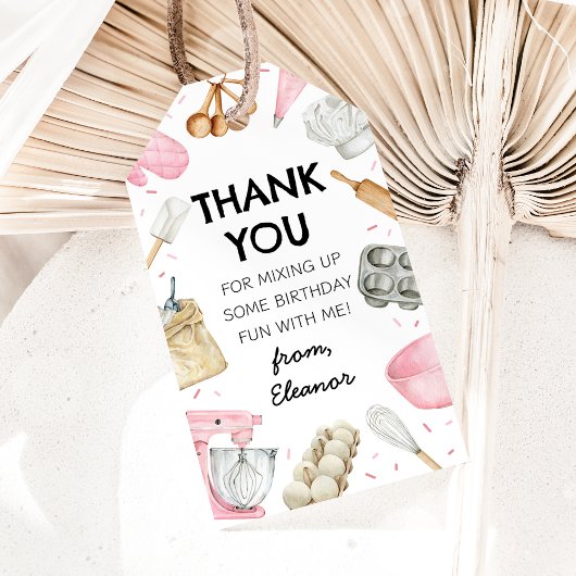 Baking Cupcake Decorating Meisje Verjaardag Bedank Cadeaulabel