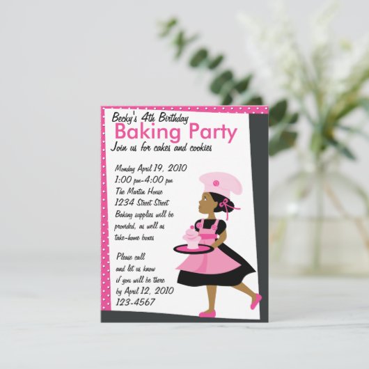 Baking Cutie Kaart (Staand voorkant)