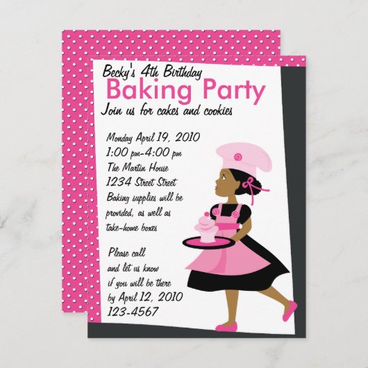 Baking Cutie Kaart (Voorkant / Achterkant)