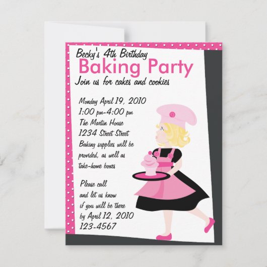 Baking Cutie Kaart (Voorkant)