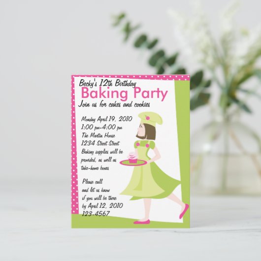 Baking Cutie Kaart (Staand voorkant)