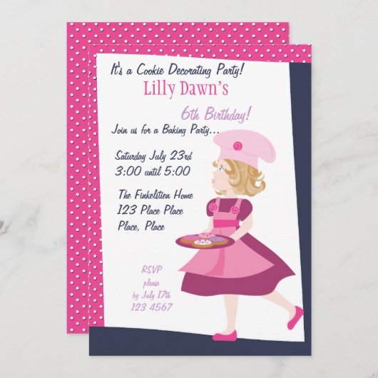 Baking Cutie Kaart (Voorkant / Achterkant)