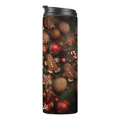 Baking Day Gingerbread Pattern Thermosbeker (Geroteerd rechts)