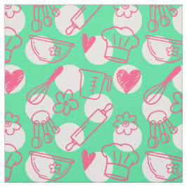 Baking Doodles op Stippen - Roze & Groen Stof