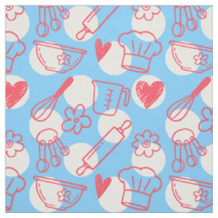 Baking Doodles op Stippen - Roze & Lichtblauw Stof