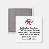 Baking Egg Substitute Magneet (Voorkant / Achterkant)