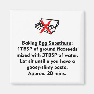 Baking Egg Substitute Magneet