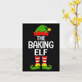 Baking Elf Kerstmis Matching Family Elf Squad Kers Kaart (Gele Bloem)