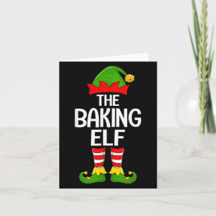 Baking Elf Kerstmis Matching Family Elf Squad Kers Kaart