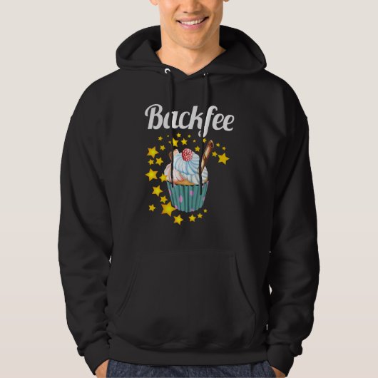 Baking Fee Hobby Baker Baking Cupcake Muffin Hoodie (Voorkant)