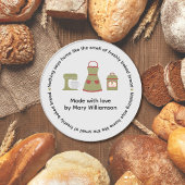 Baking From The Heart  Ronde Sticker