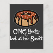 Baking Gift for Baker OMG Becky Kijk naar haar bun Briefkaart (Voorkant)