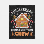 Baking Gingerbread House Construction Crew Christm Fleece Deken (Voorkant)