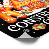 Baking Gingerbread House Construction Crew Christm Poster (Hoek)