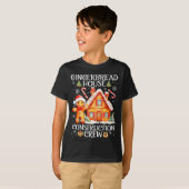 Baking Gingerbread House Construction Crew Christm T-shirt (Voorkant volledig)