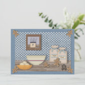 Baking Gingerbrood Cookie Swap Uitnodiging (Staand voorkant)