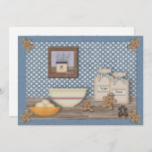 Baking Gingerbrood Cookie Swap Uitnodiging (Voorkant / Achterkant)