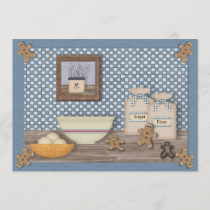 Baking Gingerbrood Cookie Swap Uitnodiging