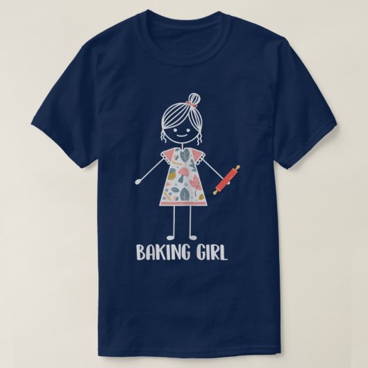 Baking Girl - Bakery Baker  T-shirt (Design voorkant)