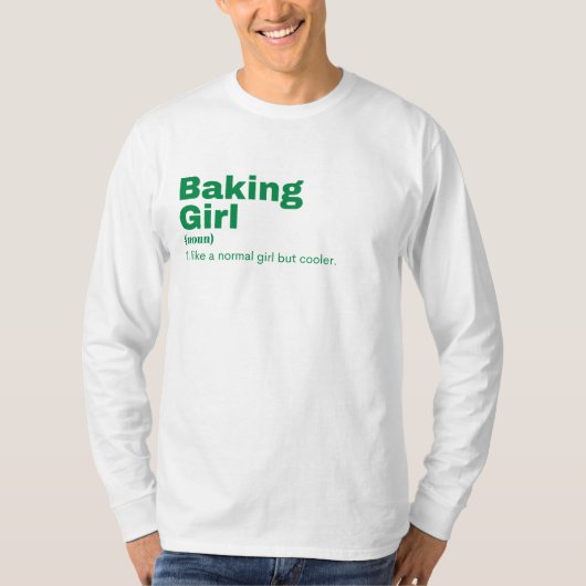 Baking Girl - Baking T-shirt (Voorkant)