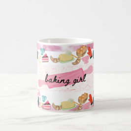 Baking girl stijl bakkers mok thema