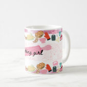 Baking girl style bakers mug theme koffiemok (Voorkant rechts)
