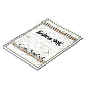 baking girl themed Recipe notebook baking Notitieboek (Linkerzijde)