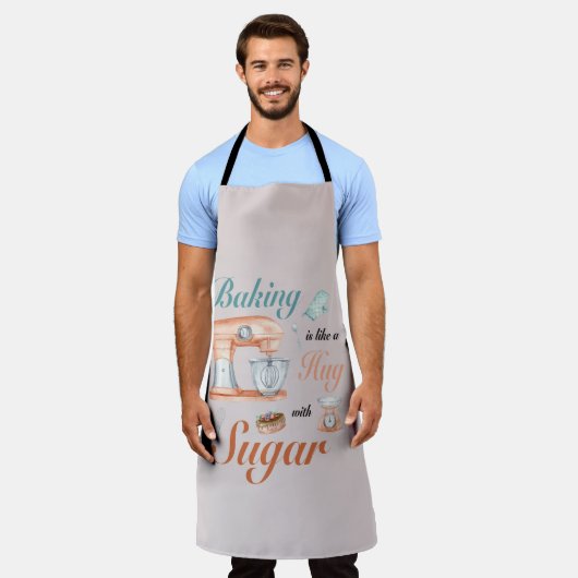 Baking Hugs Sugar design for bakers & Pastry chefs Schort (Gedragen)