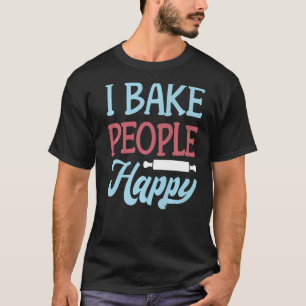 Baking - ik bake mensen gelukkig - Baker Premium T-shirt