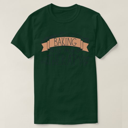 Baking is mijn therapie 2476 t-shirt (Design voorkant)