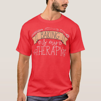 Baking is mijn therapie 2480 t-shirt