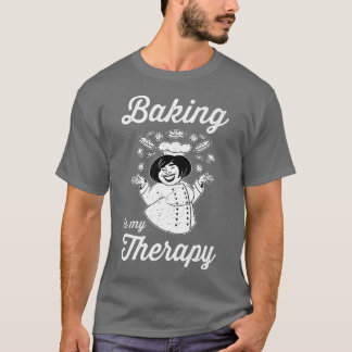 Baking is mijn therapie met een Hobby Baker Confec T-shirt