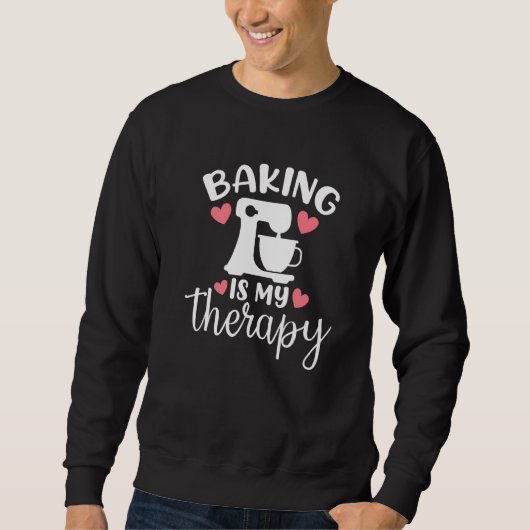 Baking is mijn therapiefaker 1 trui (Voorkant)