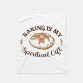Baking Is My Sritual Gift Funny Bake Lover Pastry  Fleece Deken (Voorkant)