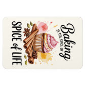 Baking Is The Spice Of Life Kitchen Magnet – Funny Magneet (Horizontaal)