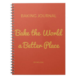 Baking Journal Terracotta & Mosterdgeel Notitieboek
